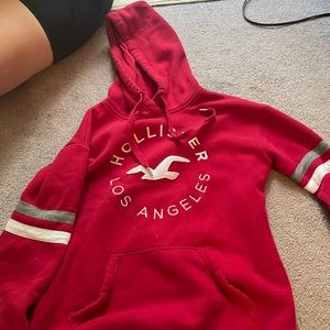 Red Hollister hoodie small